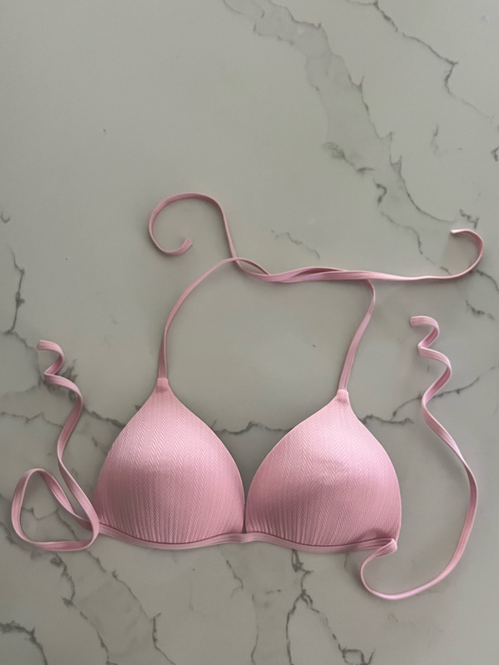 Medium Pink Triangle Bikini Top - Women's Swim & Intimates